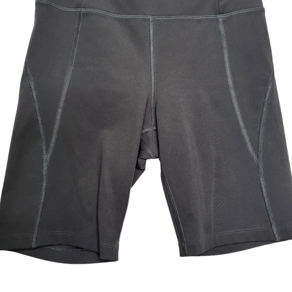 Girlfriend Collective Gray High Rise Bike Shorts Small